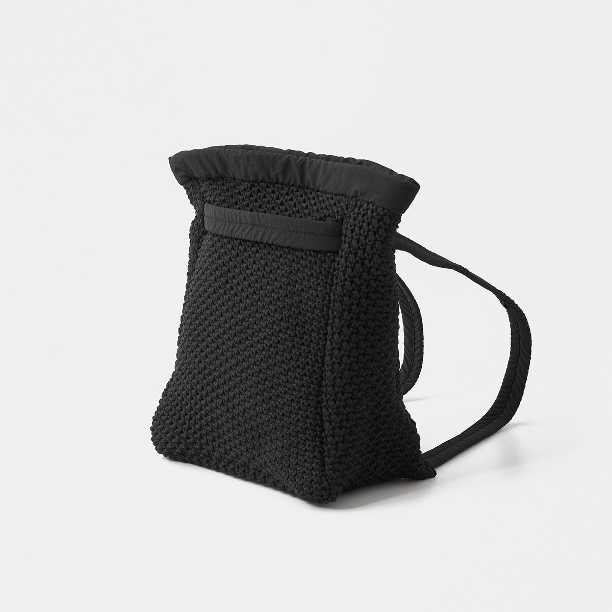 2way knitted bag / black