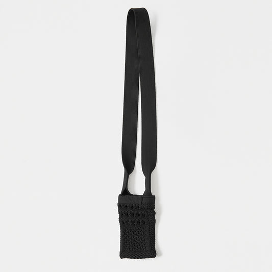 Crochet bag memo / black